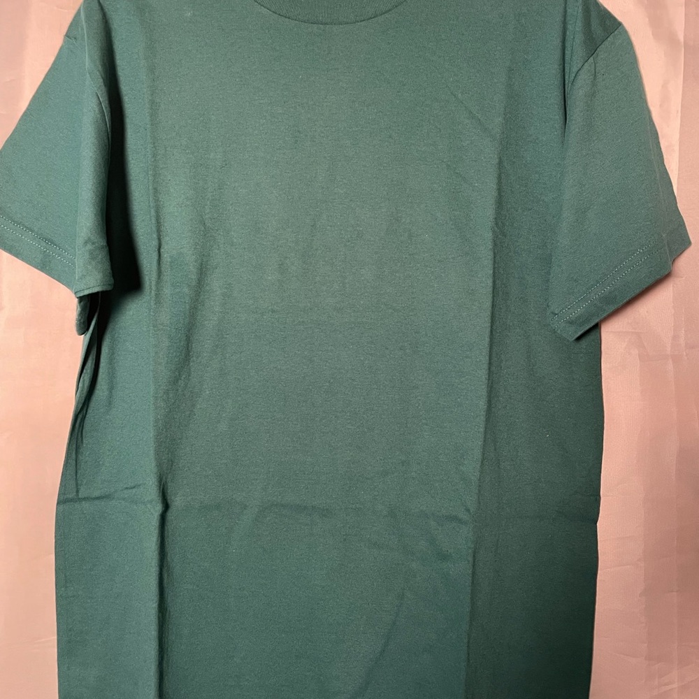 Champs Sports Green Basic Short Sleeve Crew Neck Mens Cotton Tee T-Shirt  Small